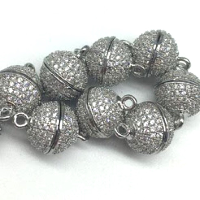 KHO SỈ  Charm chuông đính đá 10mm xinh xắn - Hàng loại 1 cực đẹp PL041