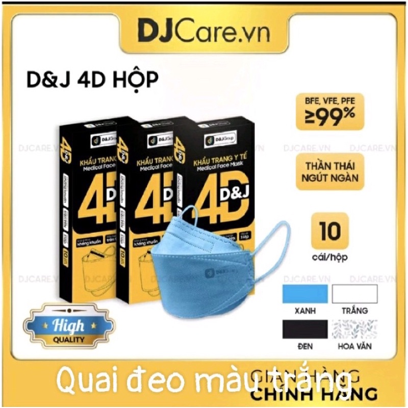 khẩu trang y tế 4D DJ Famapro chính hàng hộp 10