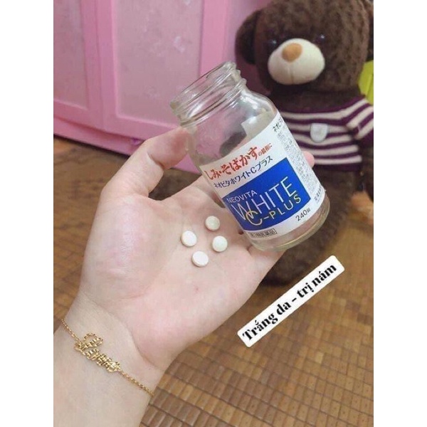 Viên uống trắng da, mờ thâm nám Vita White Plus 240 viên Nhật Bản