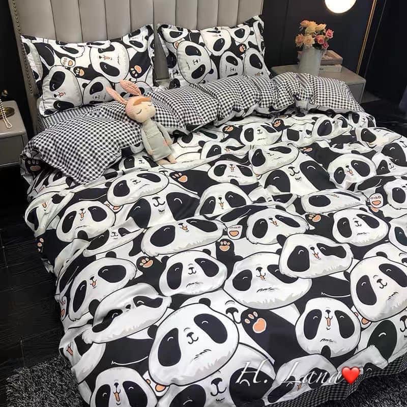 SET VỎ GA+ 2 VỎ GỐI GẤU TRÚC SIU CUTE