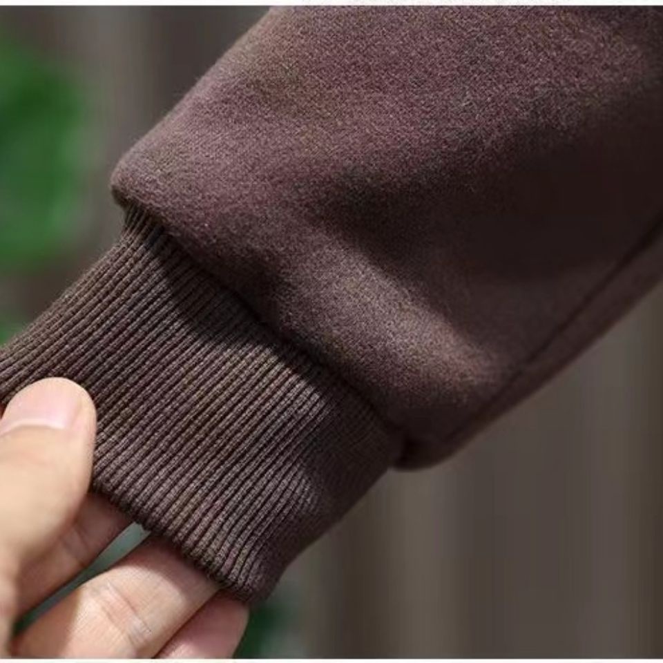 Áo sweater nhung dày giữ ấm mùa thu đông phong cách mới cho bé trai 2021