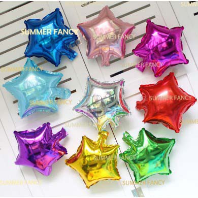 Bóng bóng ngôi sao trái tim 12CM - Star shaped foil balloon 5&quot; bóng nhôm kiếng