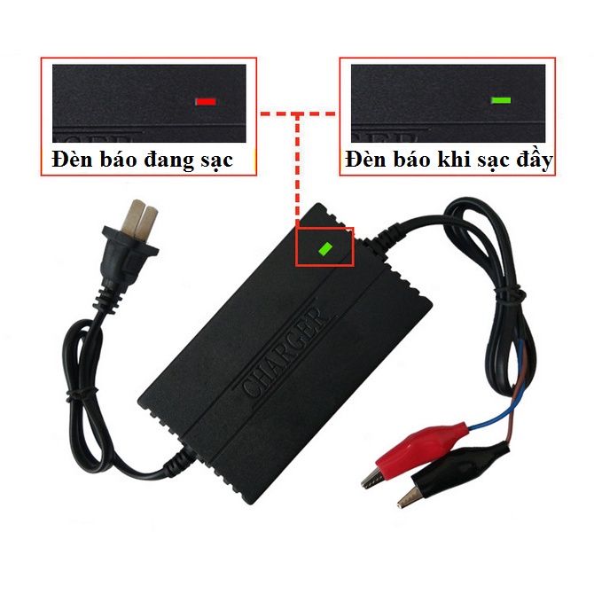 GIẢM KỊCH GIÁ Sạc bình acquy 12V 4Ah-20Ah acquy xe máy ,ô tô , xe đạp điện Ắc quy axit-chì