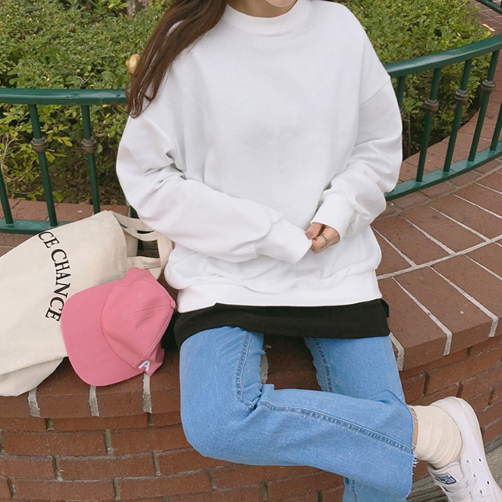 Áo Sweater ❤️FREESHIP❤️ Form Rộng Saro Đơn Giản Mềm Mại Dễ Phối Đồ | BigBuy360 - bigbuy360.vn
