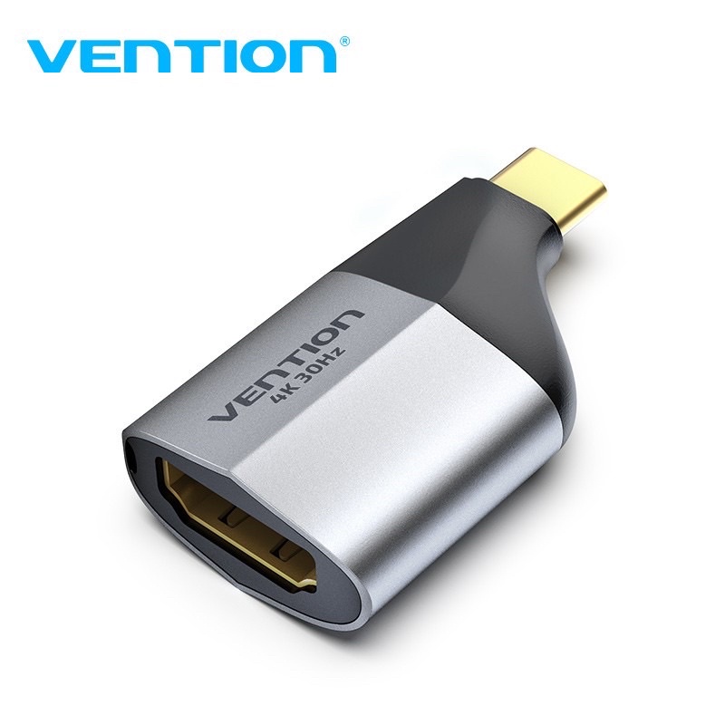 Đầu chuyển đổi Vention Từ Usb Type-C Sang Hdmi Hỗ Trợ 4k 30hz Phù Hợp Cho Macbook Samsung Notebook