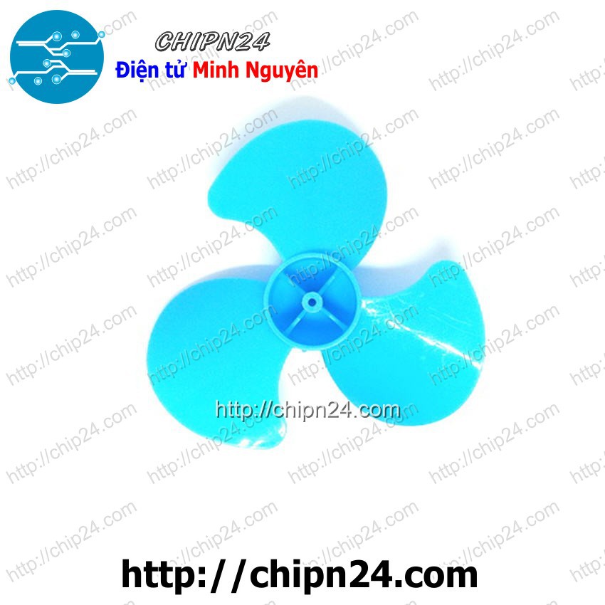 [2 CÁI] Cánh Quạt 70MM 3 Cánh Trục 2MM XANH DƯƠNG