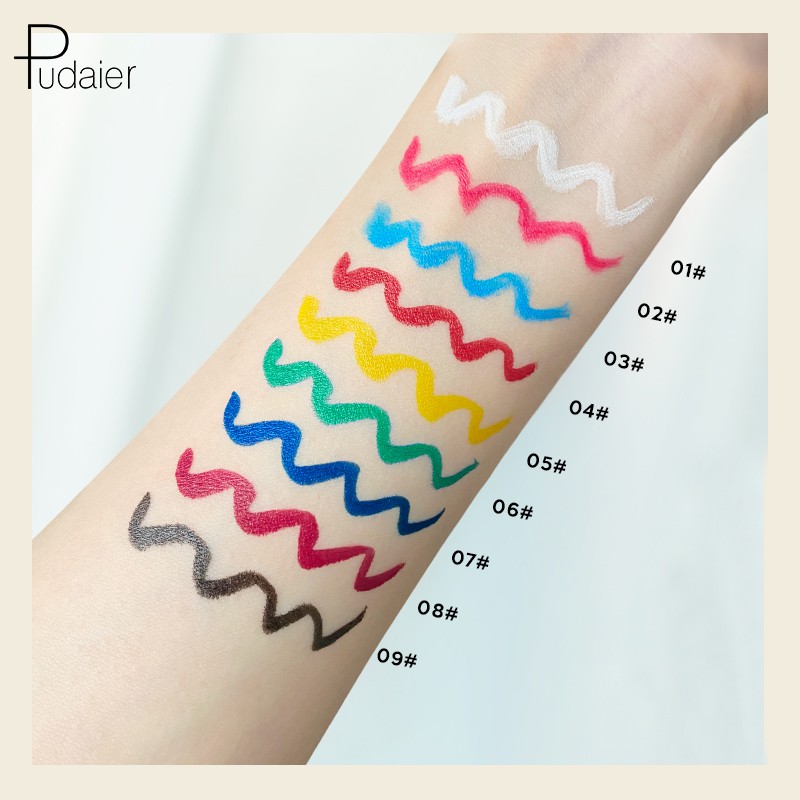 PUDAIER Waterproof Long Lasting Eyeliner Set in 9 Color 59g