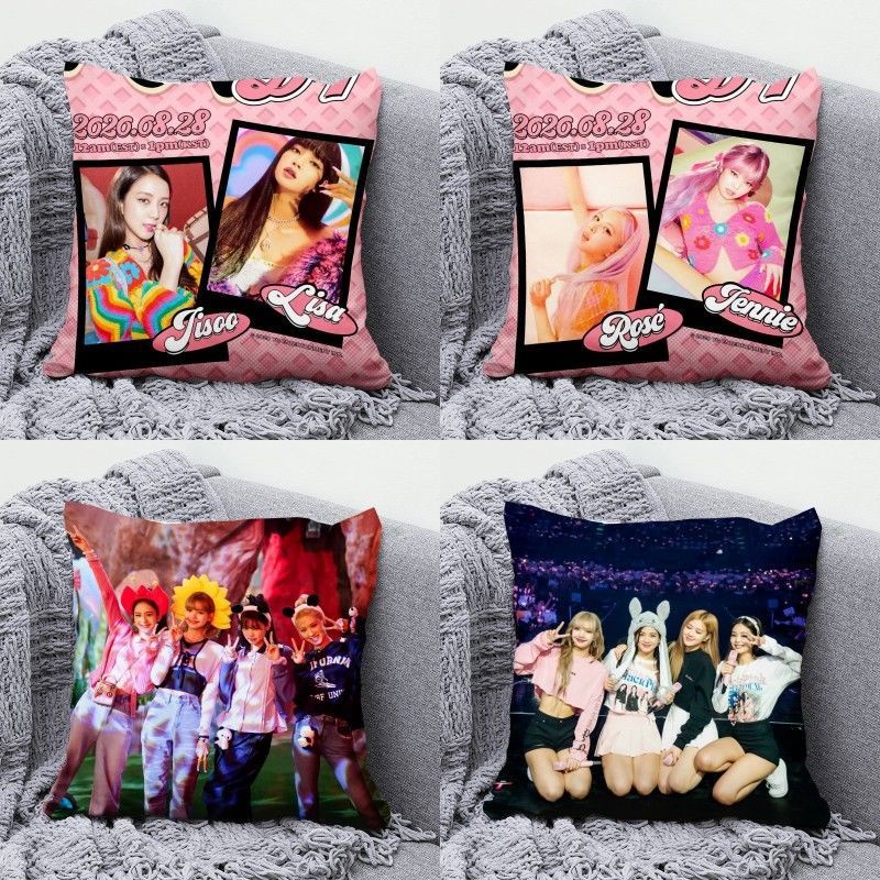 Gối Ôm Hai Mặt In Hình Nhóm Nhạc blackpink lisa jisoo jennie