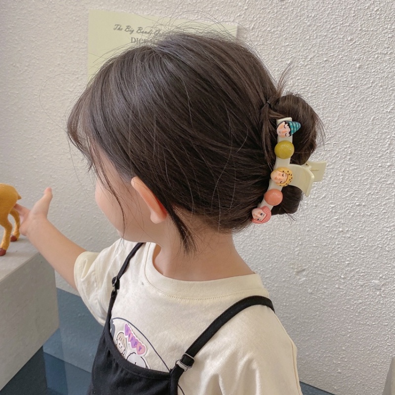 Kẹp Tóc Hình Chú Hề Hoạt Hình Vui Nhộn Phong Cách Hàn Quốc