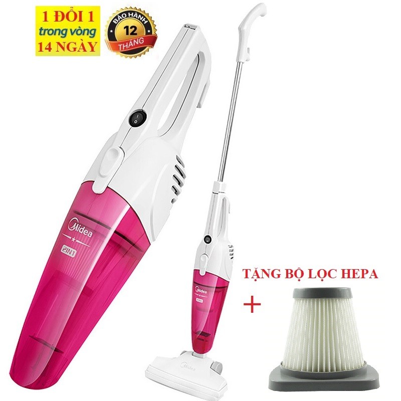 Máy Hút Bụi Cầm Tay Midea SC861A + Tặng 2 Bộ Lọc HEPA