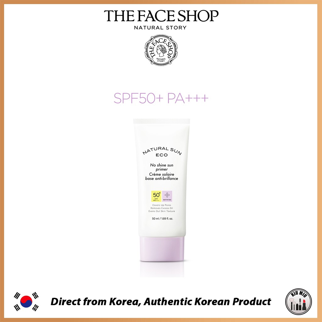 Kem lót chống nắng THE FACE SHOP NATURAL SUN ECO Hàn Quốc SPF50 + PA +++ 50ml