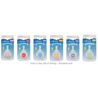 Núm ti Dr Brown cổ hẹp level 1, 2, 3, 4 nhập Mỹ