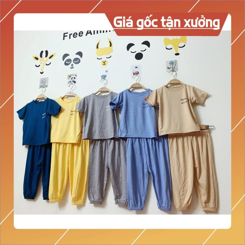 Quần áo trẻ em,đồ bộ em bé - [Loại 1- Hot nhất 2021] Bộ thun lạnh Alibaba Hàn Quốc cho bé trai và gái