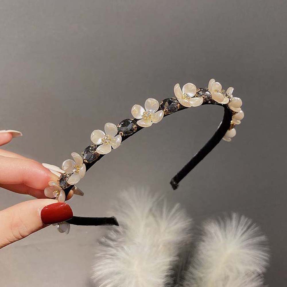 Băng Đô Cài Tóc Đính Hoa Và Ngọc Trai Giả Thời Trang Cho Nữ