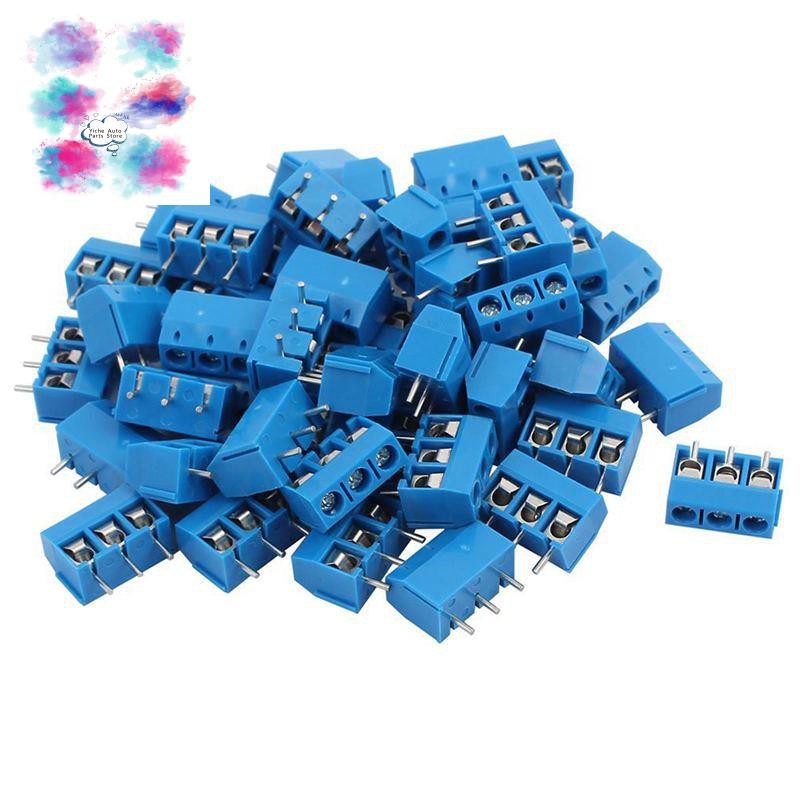 Set 100 Đầu Nối Dây Điện 3 Pin Abs Kf301-3P 5.08mm | BigBuy360 - bigbuy360.vn