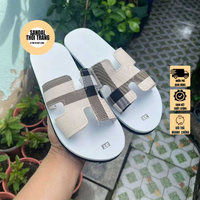 Dép cặp đôi nam nữ, sandalthoitrang nam quai kẹp nữ quai ngang chữ H giá rẻ full size 30-44 nam nữ