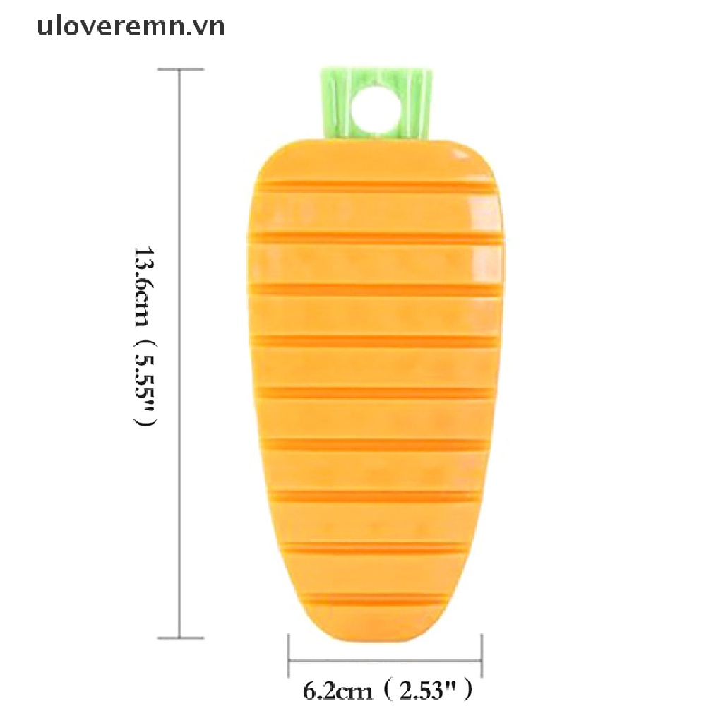 Uloveremn 1 Bàn Chải Làm Sạch Rau Củ Quả Có Thể Uốn Cong Với Tay Cầm Củ Cải