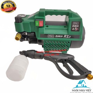 Máy rửa xe chỉnh áp Zukui RS3- máy rửa máy lạnh 2400w- tặng bình xà phòng