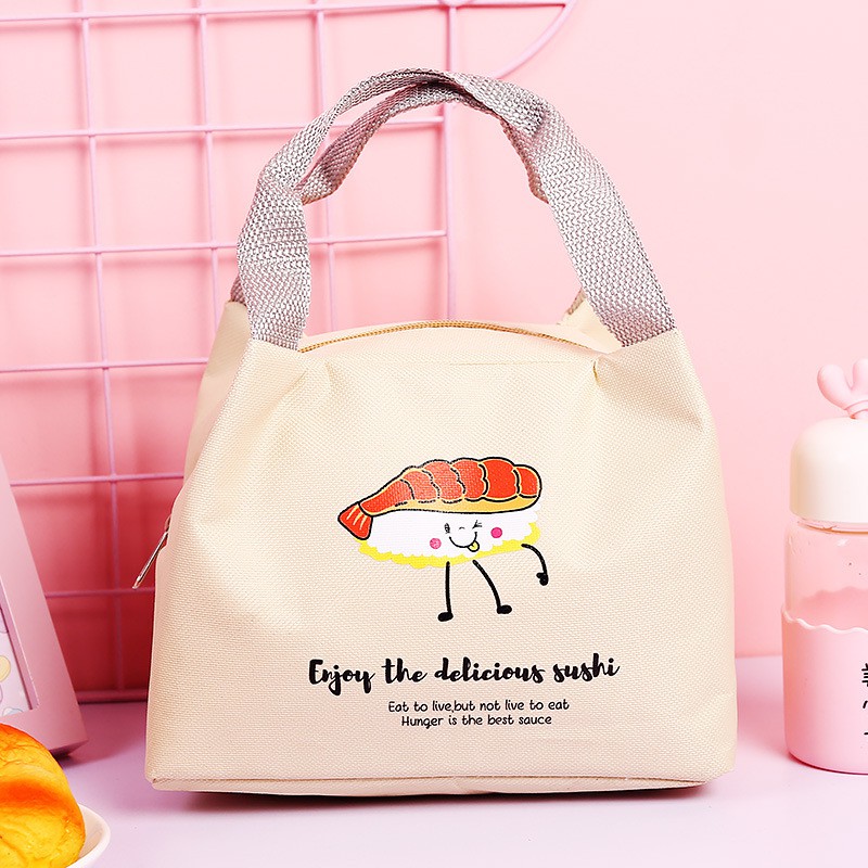 Túi Đựng Hộp Cơm Giữ Nhiệt Có Khóa Kéo - Túi Giữ Nhiệt 3 Lớp Tiện Dụng 🍉Duashop🍉 | BigBuy360 - bigbuy360.vn