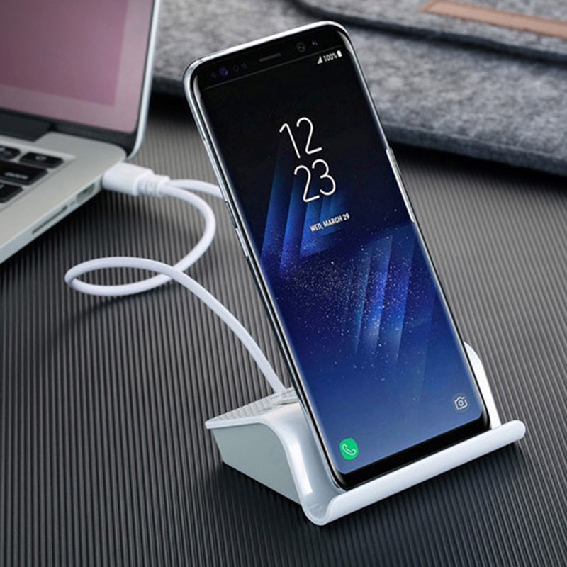 Hub Chia 4 Cổng USB OTG Type C Và Micro USB OTG USB 2.0 Kèm Giá Đỡ Điện Thoại / Máy Tính Bảng / Máy Tính Bảng / Laptop