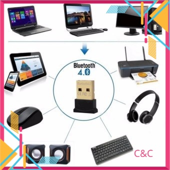 USB Bluetooth V4.0 kết nối bàn phím, chuột tay cầm chơi game, loa...dành cho PC, Laptop