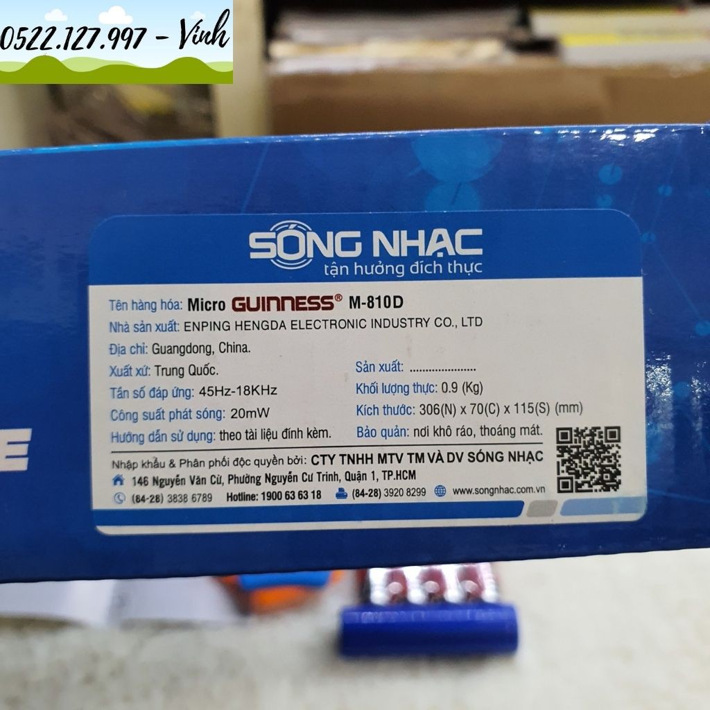 Micro Karaoke không dây GUINNESS MU-810D - Hàng Chính Hãng - Gia Khang Shop