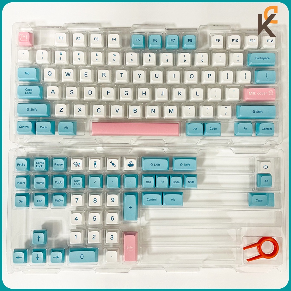 Keycap Milk Cover PBT XDA Dành Cho Bàn phím Cơ