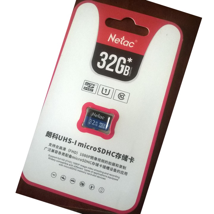 Thẻ nhớ Micro SD Netac 32GB - Bảo hành 01 năm