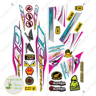 Tem rời WAVE ALPHA 100cc & 50cc ( Chuyên Dán Xe Màu Trắng nhiều lựa chọn màu sắc ) - Tem 3 lớp chống phai màu