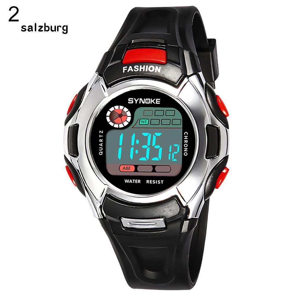 Đồng hồ điện tử chống sốc kiểu dáng thể thao cho trẻ em