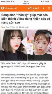 MIẾNG DÁN TẠO MẶT VLINE