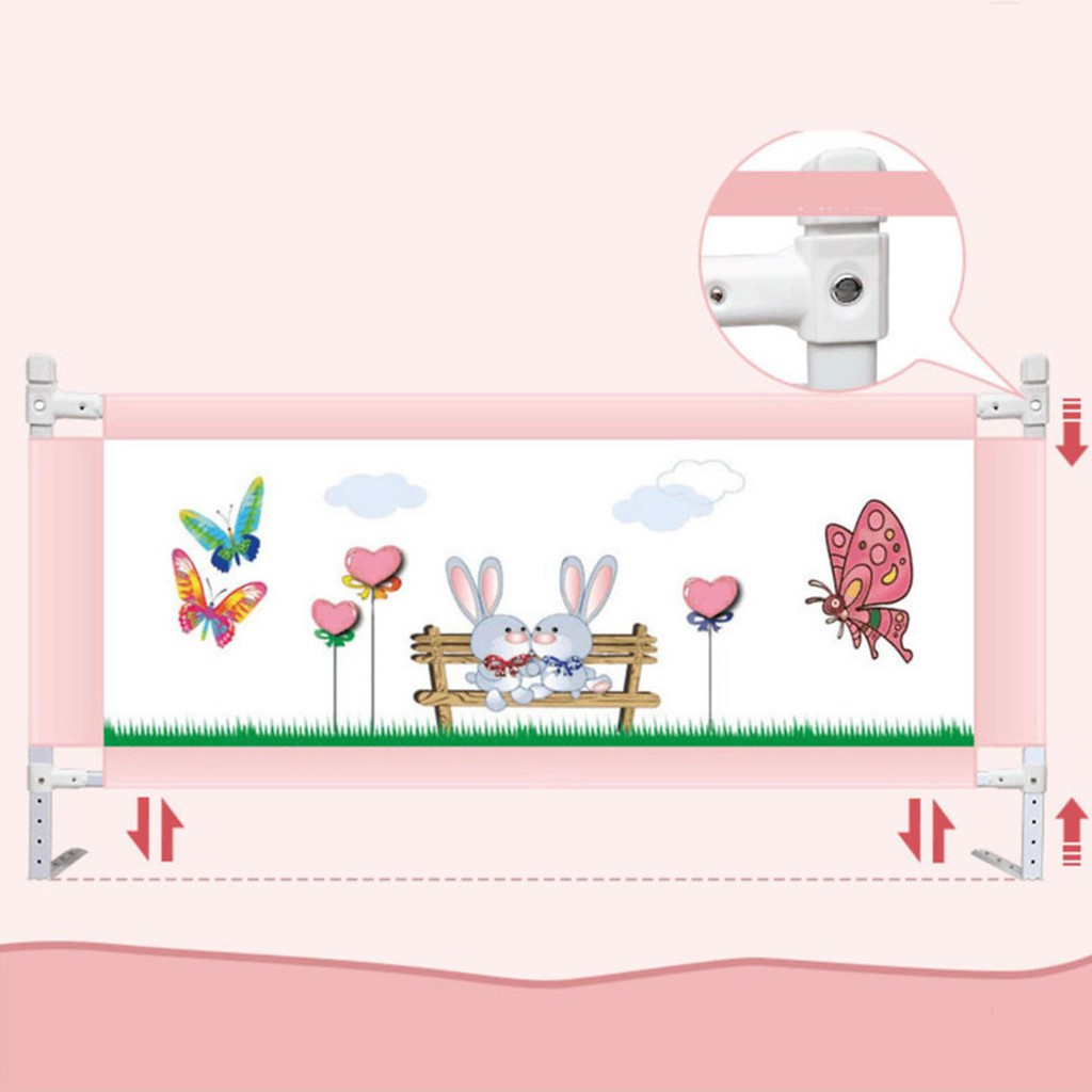 Thanh chắn giường/ chặn giường Baby Gift có nút bấm trượt xuống dễ dàng sử dụng