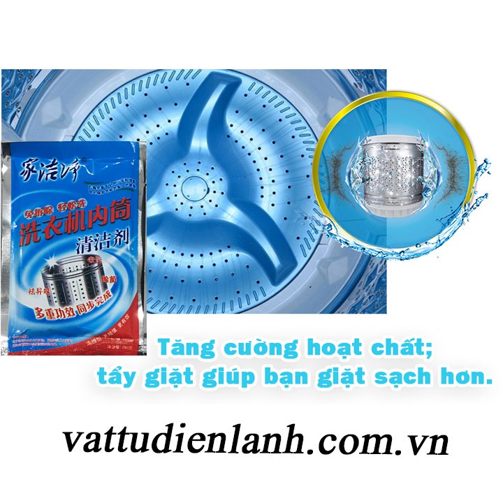 Bột tẩy vệ sinh lồng máy giặt TD