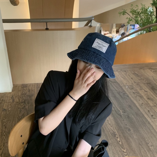 Nón tai bèo denim vành rộng chống nắng phong cách retro nhật hàn mùa hè dành cho nữ