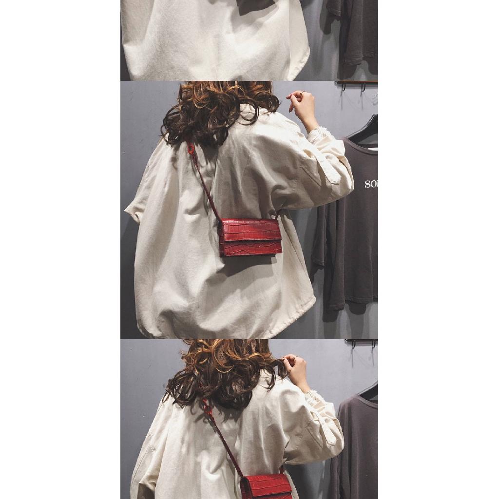 FREESHIP 99K Túi xách nữ da mini đeo chéo vân _A187 | BigBuy360 - bigbuy360.vn