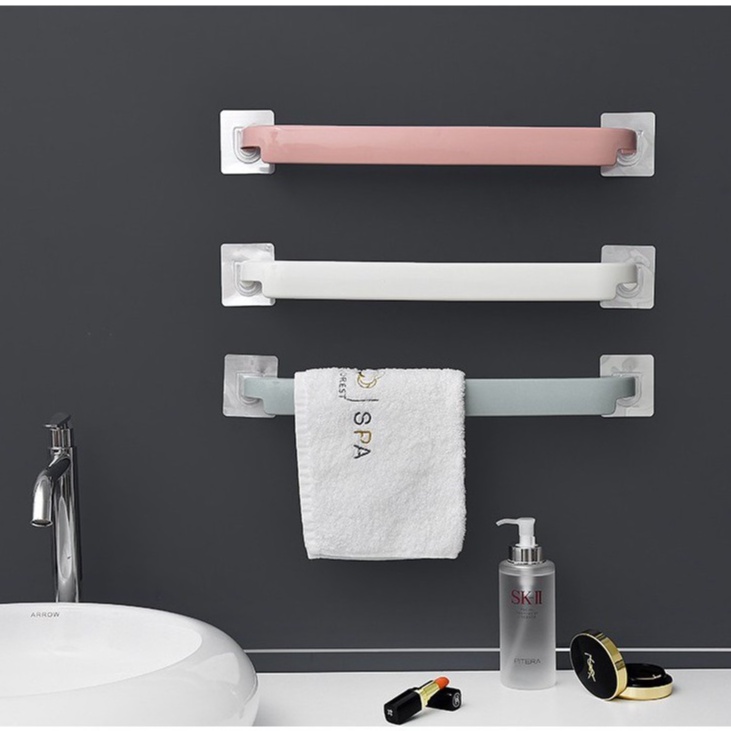 Thanh Nhựa Treo Đồ Đa Năng Dán Tường Siêu Chắc Không Cần Khoan Tường