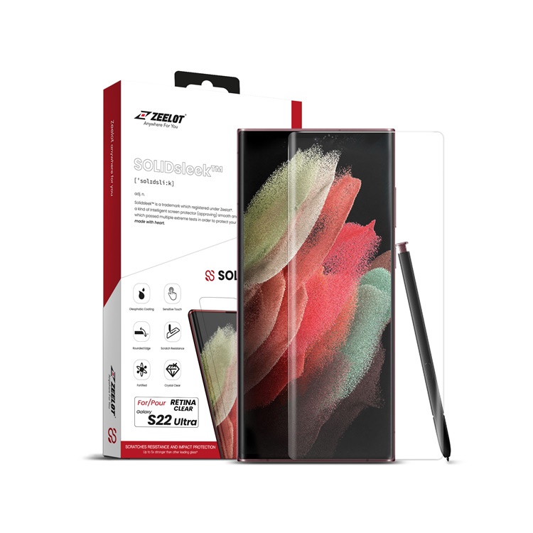 Kính cường lực keo UV Zeelot chính hãng (S22 Ultra 5G, S22 Plus, P40 Pro, Mate 30 Pro)