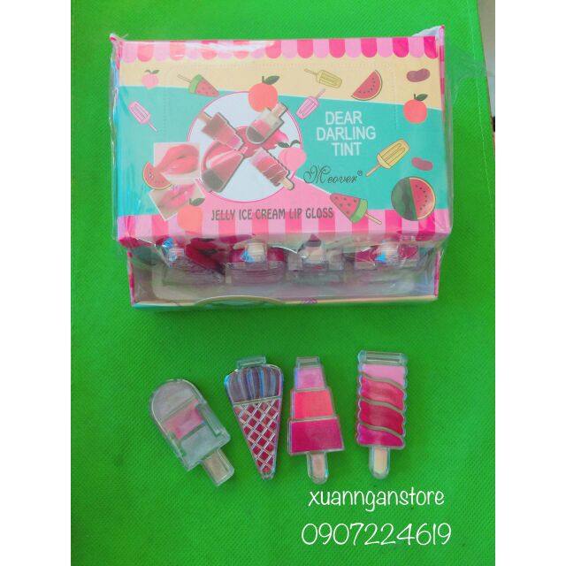 Son dưỡng môi jelly cream lip gloss (1 hộp /24 cây)