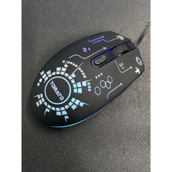 Chuột Gaming Máy Tính Có Đèn Led 7 Màu Chuyển Tiếp Tomato S105