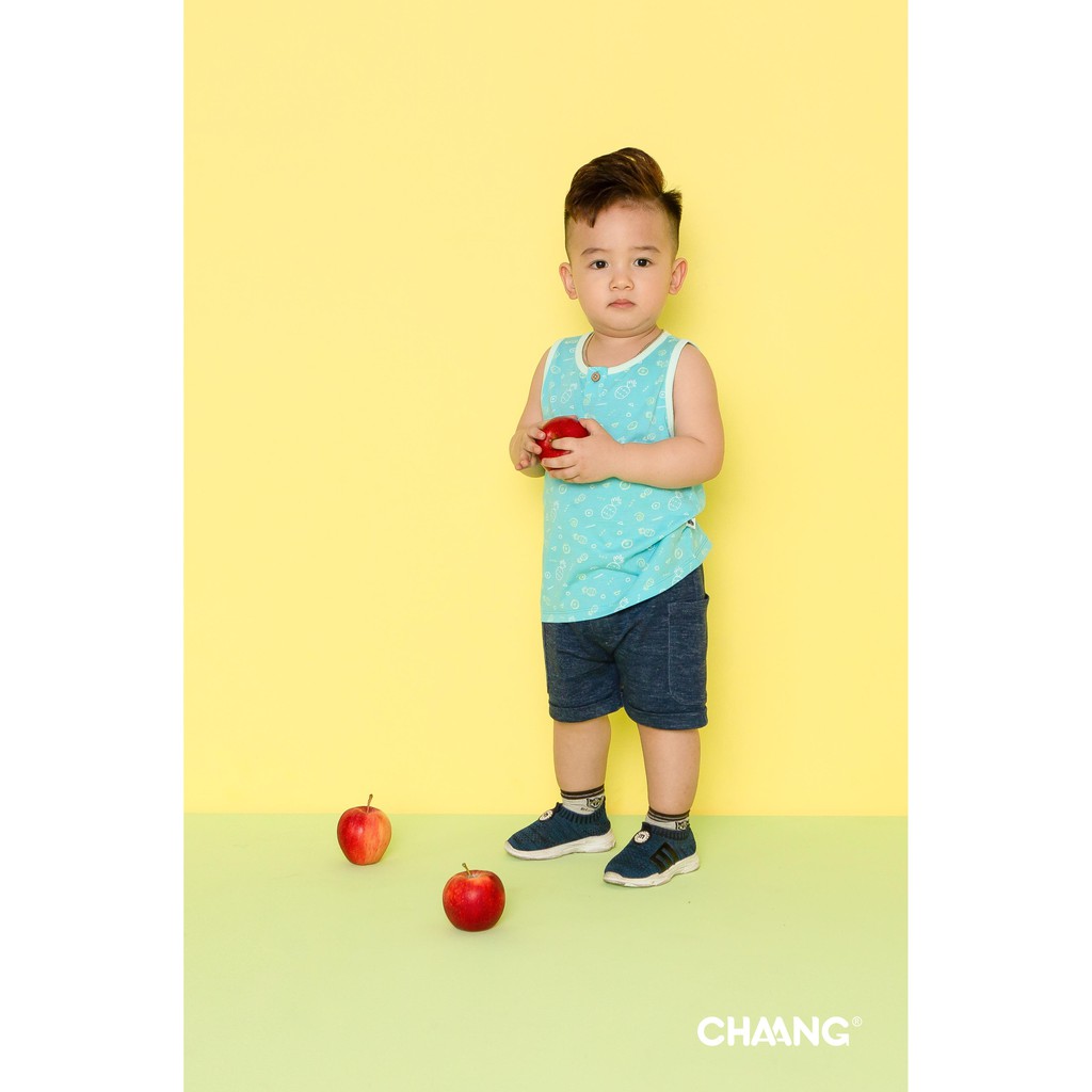 [CHÍNH HÃNG] Bộ ba lỗ quần đùi bé trai họa tiết Active Chaang