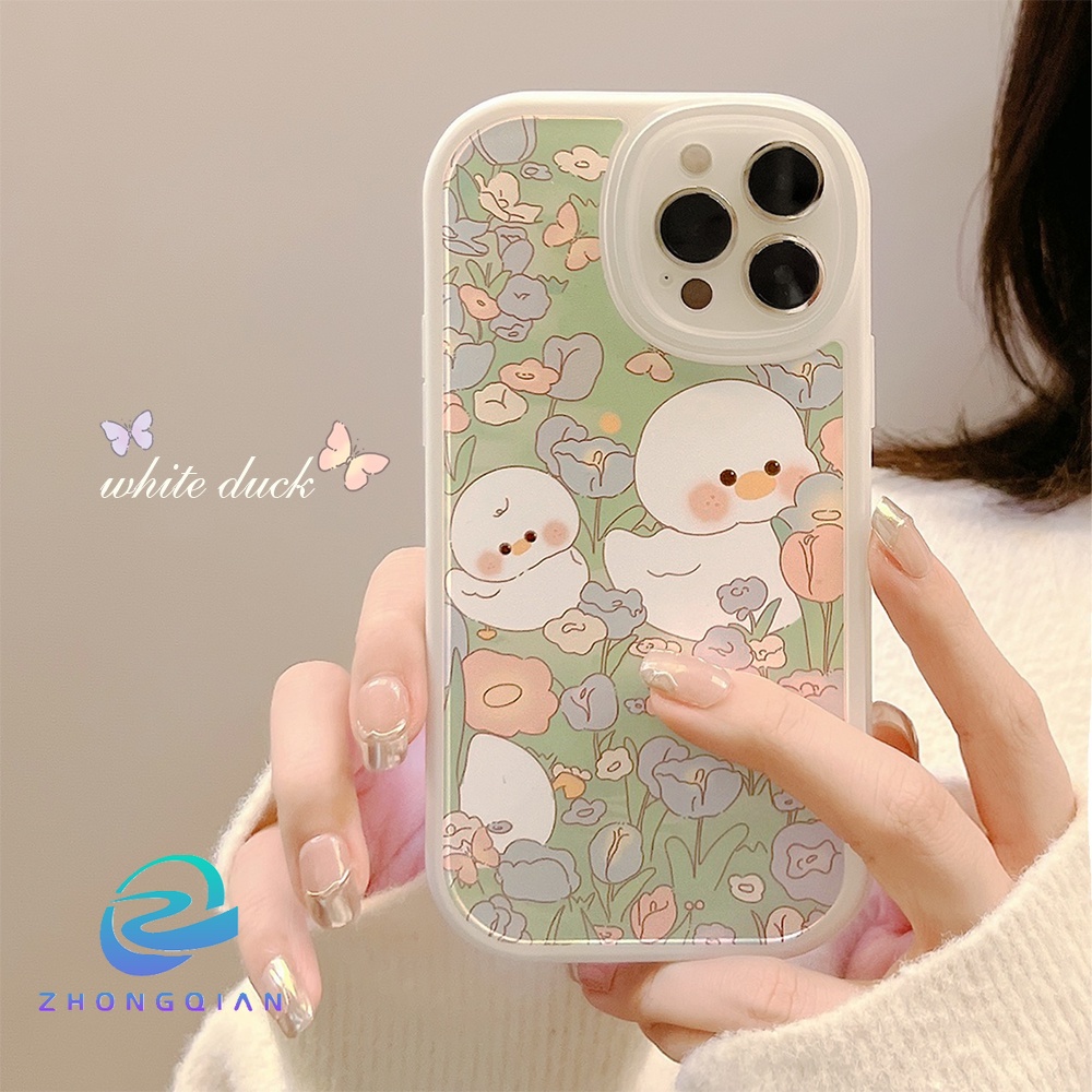 Ốp Điện Thoại TPU Mềm Chống Sốc In Hình Vịt Hoạt Hình Cho iPhone 11 12 13 Pro max mini XS max xr 7 8 se2020 plus