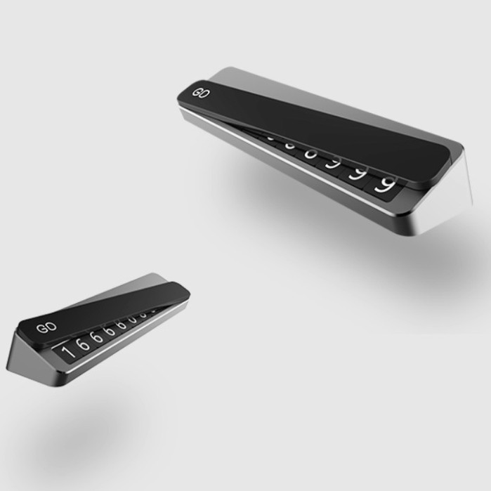 Sản Phẩm Bộ Bảng số điện thoại gắn taplo xe hơi, ô tô cao cấp Y-477 .