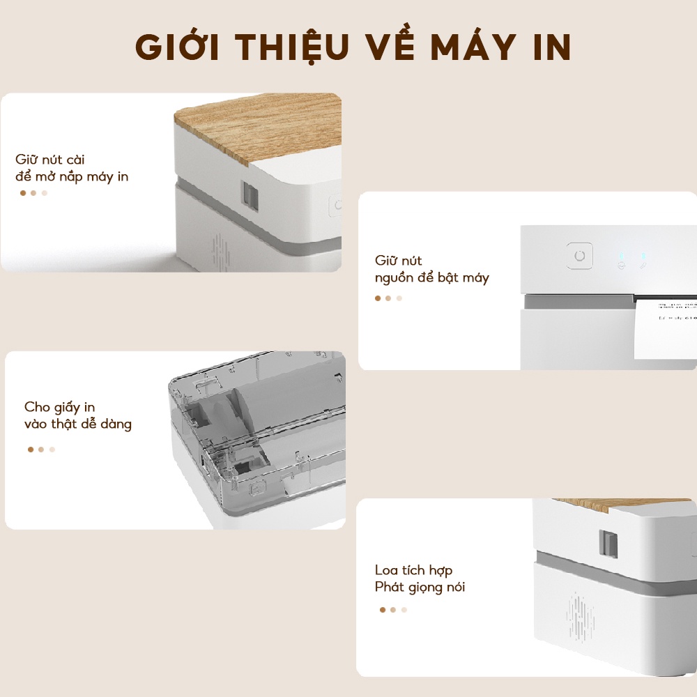 Máy in nhiệt HPRT FT800 khổ giấy A4 tích hợp thông minh in từ xa, máy in nhiệt A4 mini nhỏ gọn