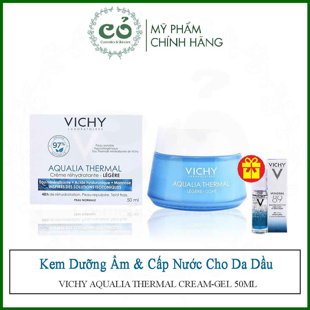 Kem Dưỡng Ẩm, Cấp Nước Cho Da Dầu Vichy Aqualia Thermal Cream-Gel 50ml