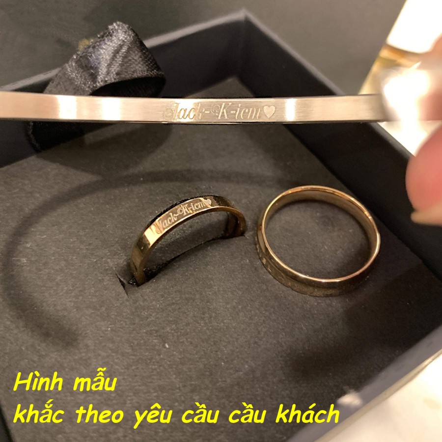 Vòng Tay Khắc Tên Theo Yêu Cầu - Thép Không Rỉ 316L- KIYOMI STORE [ BH 1 Năm] | BigBuy360 - bigbuy360.vn