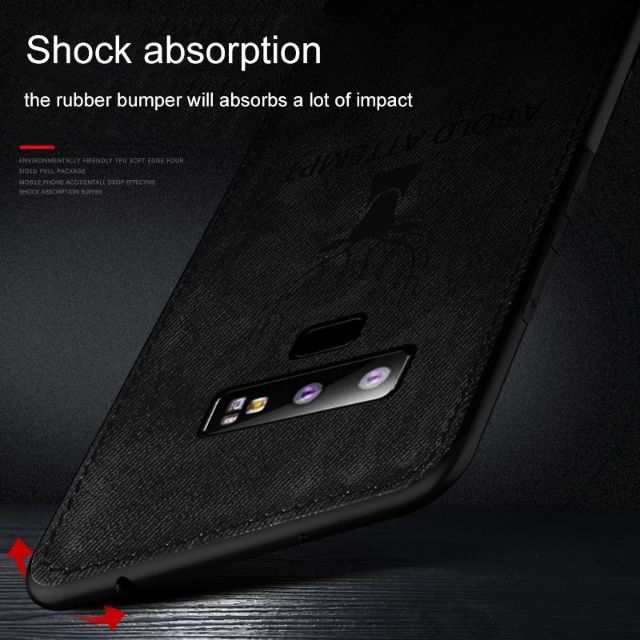 Ốp lưng Samsung Note 8 / Note 9 / Note 10 Plus / Note 20 Ultra / S22 Ultra  chống sốc Vải hươu In 3D thời trang cao cấp