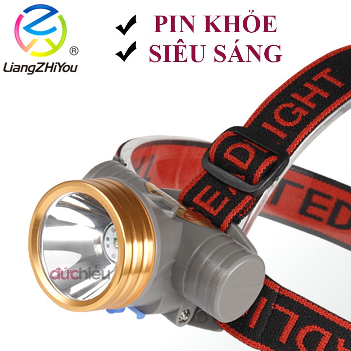 [ Hàng Chất Lượng ] Đèn pin đội đầu sáng mạnh chống nước LED 5207 ( ánh sáng vàng hoặc trắng ) | Đức Hiếu Shop