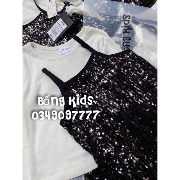 Set Váy Sequin Bé Gái Kèm Áo Đen/Trắng Art Class