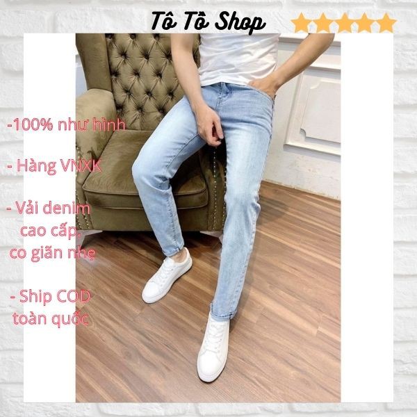 Quần Jean Nam Đẹp ❤️FREESHIP❤️ Quần Bò Nam Mẫu Mới Chất Liệu Denim Cao Cấp Thời Trang Chuẩn Hàng Shop Tô Tồ Shop - QJN43