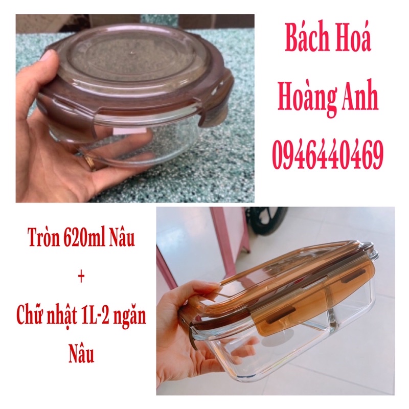 (NHIỀU MẪU) Bộ Hộp Cơm Văn Phòng 2 Món - Hộp Mang Cơm Văn Phòng Cao Cấp - Hộp Thuỷ Tinh Chịu Nhiệt, Nắp Chống Tràn